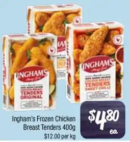 Farmer Jack's Ingham's Frozen Chicken Breast Tenders offer