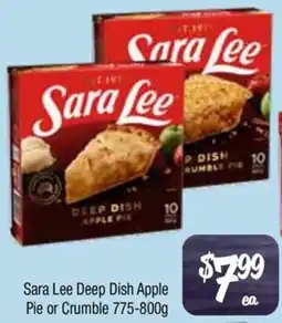 Farmer Jack's Sara Lee Deep Dish Apple Pie offer