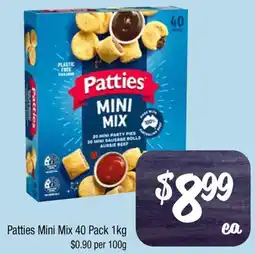 Farmer Jack's Patties Mini Mix offer
