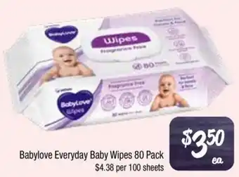 Farmer Jack's Babylove Everyday Baby Wipes offer