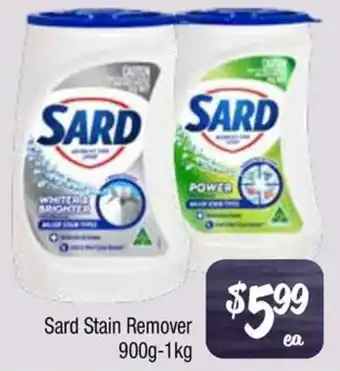 Farmer Jack's Sard Stain Remover offer