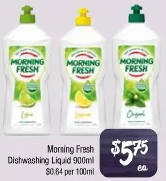 Farmer Jack's Morning Fresh Dishwashing Liquid offer
