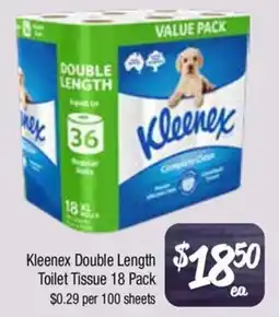 Farmer Jack's Kleenex Double Length Toilet Tissue offer
