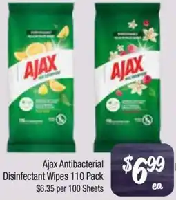 Farmer Jack's Ajax Antibacterial Disinfectant Wipes offer