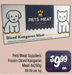 Farmer Jack's Pets Meat Suppliers Diced Kangaroo Meat offer