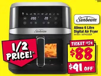 JB Hi-Fi Sunbeam Alinea 6 Litre Digital Air Fryer offer