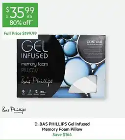Harris Scarfe Bas phillips gel infused memory foam pillow offer