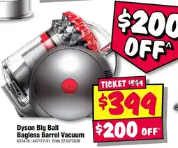 JB Hi-Fi Dyson Big Ball Bagless Barrel Vacuum offer