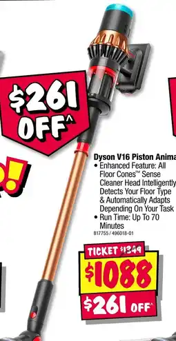 JB Hi-Fi Dyson V16 Piston Animal offer