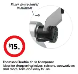 Coles Thomson Electric Knife Sharpener offer