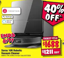 JB Hi-Fi Saros 10R Robotic Vacuum Cleaner offer
