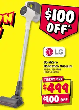 JB Hi-Fi LG CordZero Handstick Vacuum offer