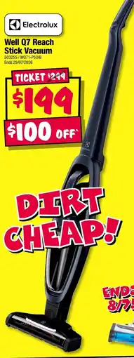 JB Hi-Fi Electrolux Well Q7 Reach Stick Vacuum offer