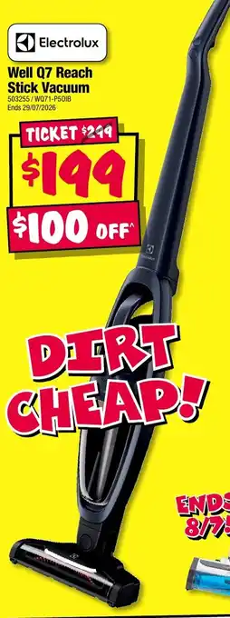 JB Hi-Fi Electrolux Well Q7 Reach Stick Vacuum offer