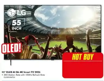 The Good Guys LG 55" OLED AI B6 4K Smart TV 2026 offer
