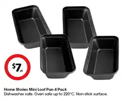 Coles Home Stories Mini Loaf Pan 4 Pack offer