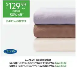 Harris Scarfe J. JASON Wool Blanket offer