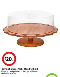 Coles Kamda Bamboo Cake Stand with Lid offer