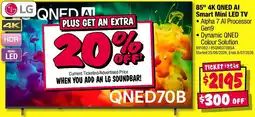 JB Hi-Fi LG QNED70B offer