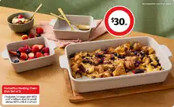Coles HomePlus Nesting Oven Dish Set of 3 offer