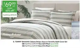 Harris Scarfe Tommy Bahama Cabana Stripe Kayo or Serenity Quilt Cover Set offer