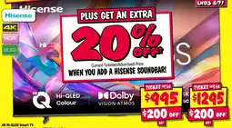 JB Hi-Fi 4k hi qled smart tv offer