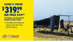 BCF Oztrail Blockout Stretcher Tent offer