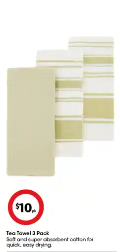 Coles Tea Towel 3 Pack offer