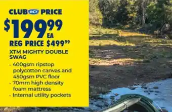 BCF Xtm mighty double swag offer
