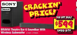 JB Hi-Fi Sony BRAVIA Theatre Bar 6 Soundbar With Wireless Subwoofer offer