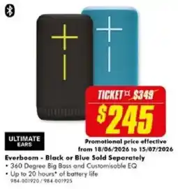 The Good Guys Ultimate Ears Everboom offer