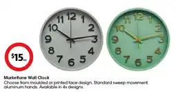 Coles Marketlane Wall Clock offer
