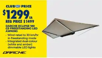 Darche Eclipse 180 G3 Freestanding LED Awning