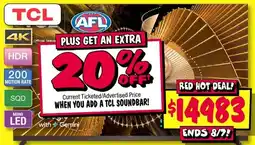 JB Hi-Fi TCL TV offer
