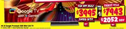 JB Hi-Fi 4K AI Google Premium SQD Mini LED TV offer