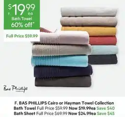 Harris Scarfe F. BAS PHILLIPS Bath Towel offer