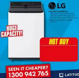 The Good Guys LG 14kg Top Load Washer offer