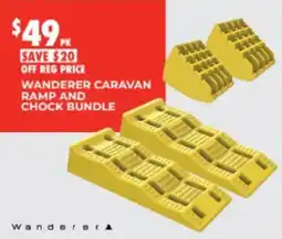 BCF Wanderer Caravan Ramp and Chock Bundle offer