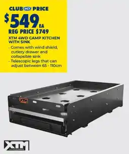 BCF Xtm 4wd camp kitchen with sink offer