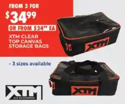 BCF Xtm clear top canvas storage bags offer