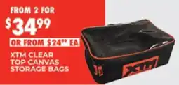 BCF Xtm clear top canvas storage bags offer