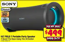JB Hi-Fi Sony Ult Field 7 Portable Party Speaker offer