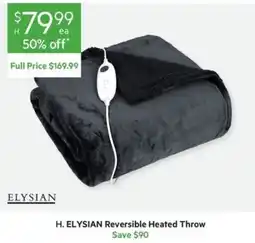 Harris Scarfe H. ELYSIAN Reversible Heated Throw offer