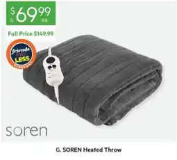 Harris Scarfe G. SOREN Heated Throw offer