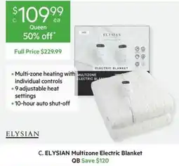 Harris Scarfe C. ELYSIAN Multizone Electric Blanket offer
