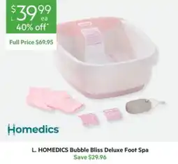 Harris Scarfe L. HOMEDICS Bubble Bliss Deluxe Foot Spa offer