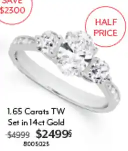 Angus & Coote 1.65 Carats TW Set in 14ct Gold offer