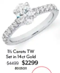 Angus & Coote 1½ Carats TW Set in 14ct Gold offer