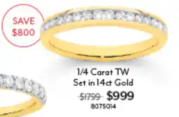 Angus & Coote 1/4 Carat TW Set in 14ct Gold offer