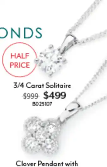 Bonds 3/4 Carat Solitaire